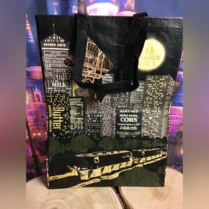 Trader Joe’s nocturne night view tote reusable bag grocery shopping bag -NWT